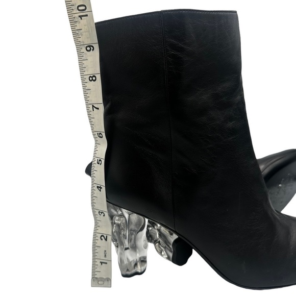 Frame Denim Le Luz Bootie in Noir/Clear - Picture 5 of 7